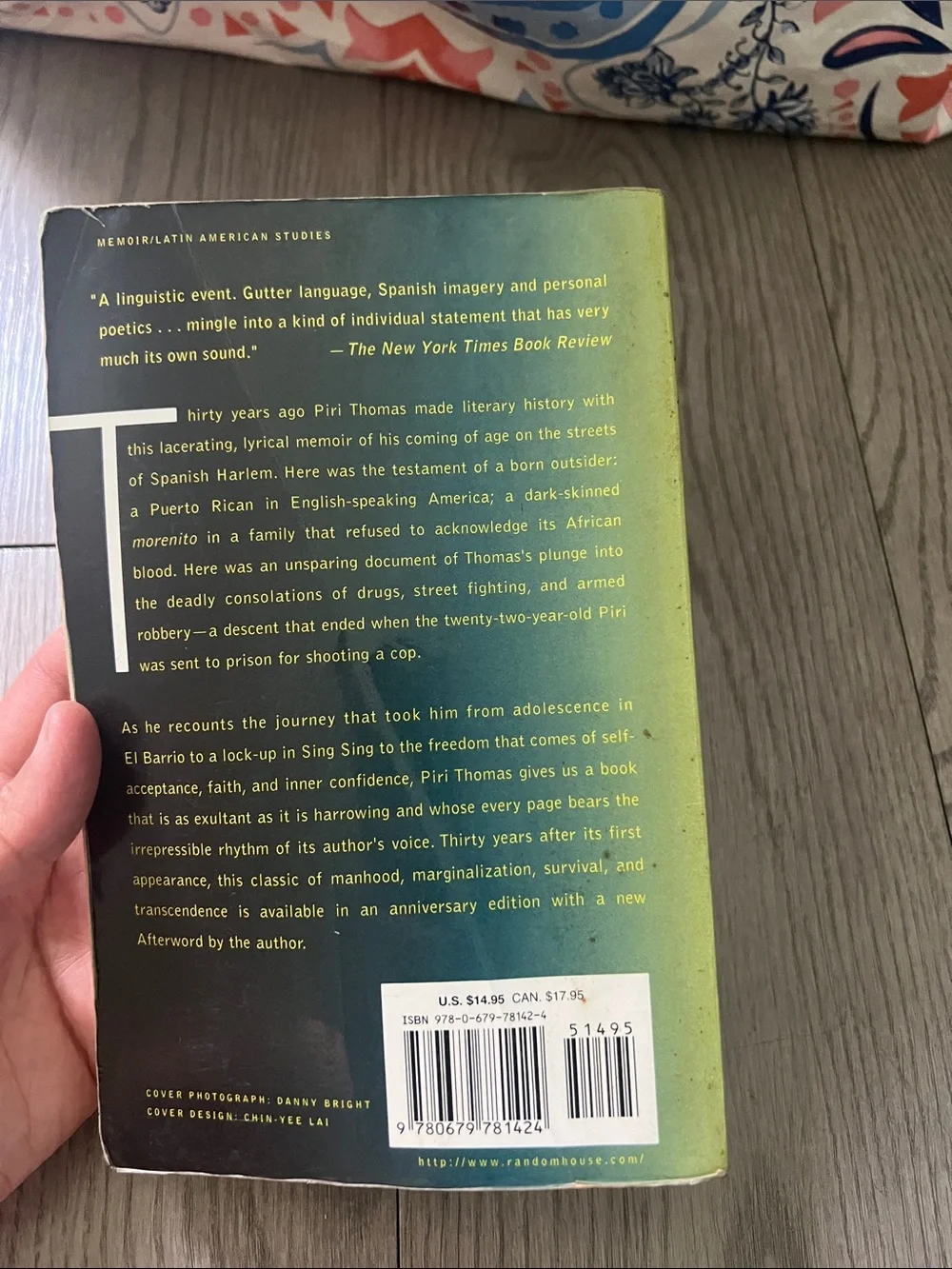 Down These Mean Streets by Piri Thomas — Yellow/Black Cover
